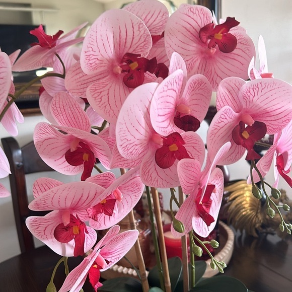 Large Faux Orchid Flower Plant. - Picture 12 of 12